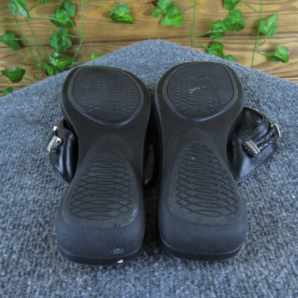 White Mountain Women Clara Flip Flop Black‎ Synthetic 7 Medium Gently Used 2025